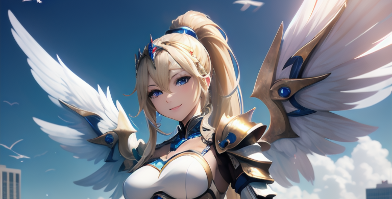 [AIイラスト] 天使 | ハトラ AIポニーテール Blog